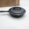CUISINEL 8" CAST IRON SKILLET & CAST IRON BRAISER LID - BLACK