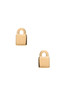 MARC BY MARC JACOBS LOCKED UP STUDS EARRINGS - ORO