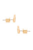 MARC BY MARC JACOBS LOCKED UP STUDS EARRINGS - ORO