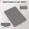 WICOLO STONE BATH MAT,DIATOMACEOUS MAT,ABSORBENT, QUICK DRYING - DARK GRAY WICOLO STONE BATH MAT,DIATOMACEOUS MAT,ABSORBENT, QUICK DRYING - DARK GRAY