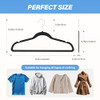 YSSOA VELVET HANGERS 60 PACK NON-SLIP SHOULDER NOTCHES, 360° HKHANGVELVET30BLK