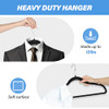 YSSOA VELVET HANGERS 60 PACK NON-SLIP SHOULDER NOTCHES, 360° HKHANGVELVET30BLK