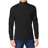 GALAXY BY HARVIC MEN'S LONG SLEEVE TURTLE NECK T-SHIRT - SIZE: MEN L - BLACK New