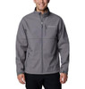 COLUMBIA MEN'S ASCENDER SOFTSHELL JACKET - SIZE: MEN L - CITY GRAY New