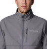 COLUMBIA MEN'S ASCENDER SOFTSHELL JACKET - SIZE: MEN L - CITY GRAY New