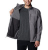 COLUMBIA MEN'S ASCENDER SOFTSHELL JACKET - SIZE: MEN L - CITY GRAY New