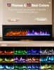 GINOST 50" ELECTRIC FIREPLACE INSERTS AND WALL MOUNTS - BLACK GINOST 50" ELECTRIC FIREPLACE INSERTS AND WALL MOUNTS - BLACK