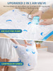 Z ZONAMA VACUUM STORAGE BAGS WITH ELECTRIC AIR PUMP, 20 PACK - BLUE