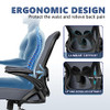 WINRISE OFFICE CHAIR DESK CHAIR ERGONOMIC MESH COMPUTER CHAIR - DARK GRAY