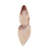 COUTGO WOMENS LOW KITTEN HEEL DRESS SHOES - SIZE: WOMEN 9 - NUDE