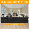 140 Inch Retractable Dog Gate Extra Wide Dog Gates for Large Openings