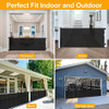 140 Inch Retractable Dog Gate Extra Wide Dog Gates for Large Openings