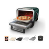 NINJA WOODFIRE 8-IN-1 OUTDOOR SMOKER PIZZA OVEN 5 PIZZA SETTINGS - GREEN