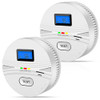 LEMONTAIL 2 PACK SMOKE AND CARBON MONOXIDE DETECTOR, COMBO - WHITE