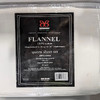 BIBB HOME FLANNEL 100% COTTON 4 PIECE BED SET QUEEN - WHITE New