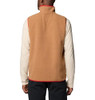 COLUMBIA HELVETIA II SHERPA PILE FLEECE VEST SIZE: MEN L CAMEL BROWN New