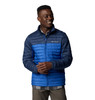 2098731433 Columbia Men's Silver Falls II Jacket, Mountain Blue/Collegiate Navy New