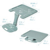 ECR4KIDS THE SURF FOLDING PORTABLE LAP DESK LARGE FLEXIBLE - SAGE