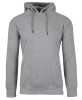 J.COME HEAVYWEIGHT FLEECE-LINED PULLOVER SWEATSHIRT - SIZE: L - HEATHER GRAY New