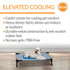 K&H PET PRODUCTS COOLIN' PET COT, 32X25X7 MEDIUM, 1666-32X25, GRAY/BLUE