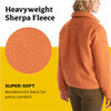 MARMOT WOMEN'S AROS BUTTON-UP JACKET SHERPA FLEECE RETRO STYLE SIZE M COPPER New