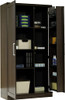 Realspace 36"W 12-Shelf Storage Cabinet 594165 - Dakota Oak