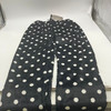 FASHION EXTRA SOFT FLEECE PAJAMAS PANTS SIZE: WOMEN L/XL - BLACK/WHITEPOLKADOTS New