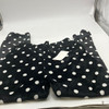 FASHION EXTRA SOFT FLEECE PAJAMAS PANTS SIZE: WOMEN L/XL - BLACK/WHITEPOLKADOTS New
