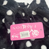 FASHION EXTRA SOFT FLEECE PAJAMAS PANTS SIZE: WOMEN L/XL - BLACK/WHITEPOLKADOTS New