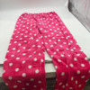 FASHION EXTRA SOFT PAJAMAS PANTS - SIZE: WOMEN L/XL - HOT PINK W/ POLKA DOTS New