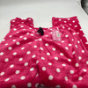 FASHION EXTRA SOFT PAJAMAS PANTS - SIZE: WOMEN L/XL - HOT PINK W/ POLKA DOTS New