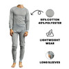GALAXY BY HARVIC 2-PIECE LIGHTWEIGHT THERMAL SET - SIZE: MEN M - HEATHER GRAY New