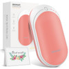 BESKAR RECHARGEABLE HAND WARMER 5200MAH ELECTRIC HAND HEATER ZLS-118S - CORAL