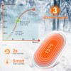 BESKAR RECHARGEABLE HAND WARMER 5200MAH ELECTRIC HAND HEATER ZLS-118S - CORAL