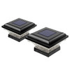 Home Zone Security 2 Pack Solar Post Cap Lights 12 Lumens Outdoor 4x4 fit