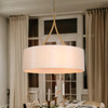 KSANA Drum Pendant Chandelier 3-Light Gold Chandelier 17.5 inch Modern New