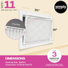SIMPLY 16x25x1 AIR FILTER MERV 11 MPR 1000 6 PACK - WHITE