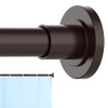 CORKLATTA BRONZE SHOWER CURTAIN ROD 31 TO 80 INCH,1 INCH DIAMETER SPRING TENSION