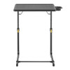 Living and More Tray Folding Table, Folding Table with Cup Holder - Black