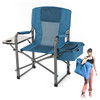ARROWHEAD OUTDOOR Folding Chair w/Side Table & Integrated Cooler - Blue ARROWHEAD OUTDOOR Folding Chair w/Side Table & Integrated Cooler - Blue