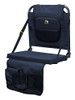 GCI OUTDOOR BLEACHERBACK LUMBAR STADIUM SEAT WITH PADDED BACKREST - NAVY
