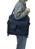 GCI OUTDOOR BLEACHERBACK LUMBAR STADIUM SEAT WITH PADDED BACKREST - NAVY