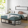 ZINUS ABEL METAL PLATFORM BED FRAME MATTRESS FOUNDATION WITH STEEL SLAT - BLACK