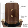 STRUMMM GUITAR WALL MOUNT MODERN HANGER WALL STORAGE & DISPLAY - WALNUT