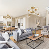 KSANA GOLD SEMI FLUSH MOUNT CEILING LIGHT DINING ROOMS KITCHEN LIVING ROOM