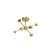 KSANA GOLD SEMI FLUSH MOUNT CEILING LIGHT DINING ROOMS KITCHEN LIVING ROOM
