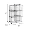 HONEY CAN DO HONEY-CAN-DO 6 CUBE BLACK STORAGE SET SHF-09484 - BLACK