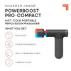 Sharper Image Powerboost Pro Hot Cold Compact Deep Tissue Massage Gun - Black