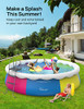 EVAJOY Inflatable Top Ring Swimming Pools 18ft*48in, Filter Pump - Blue