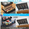 YFXCVSL PULL OUT CABINET ORGANIZER 2 PACK  16.9" DEEP EXPANDABLE - BLACK